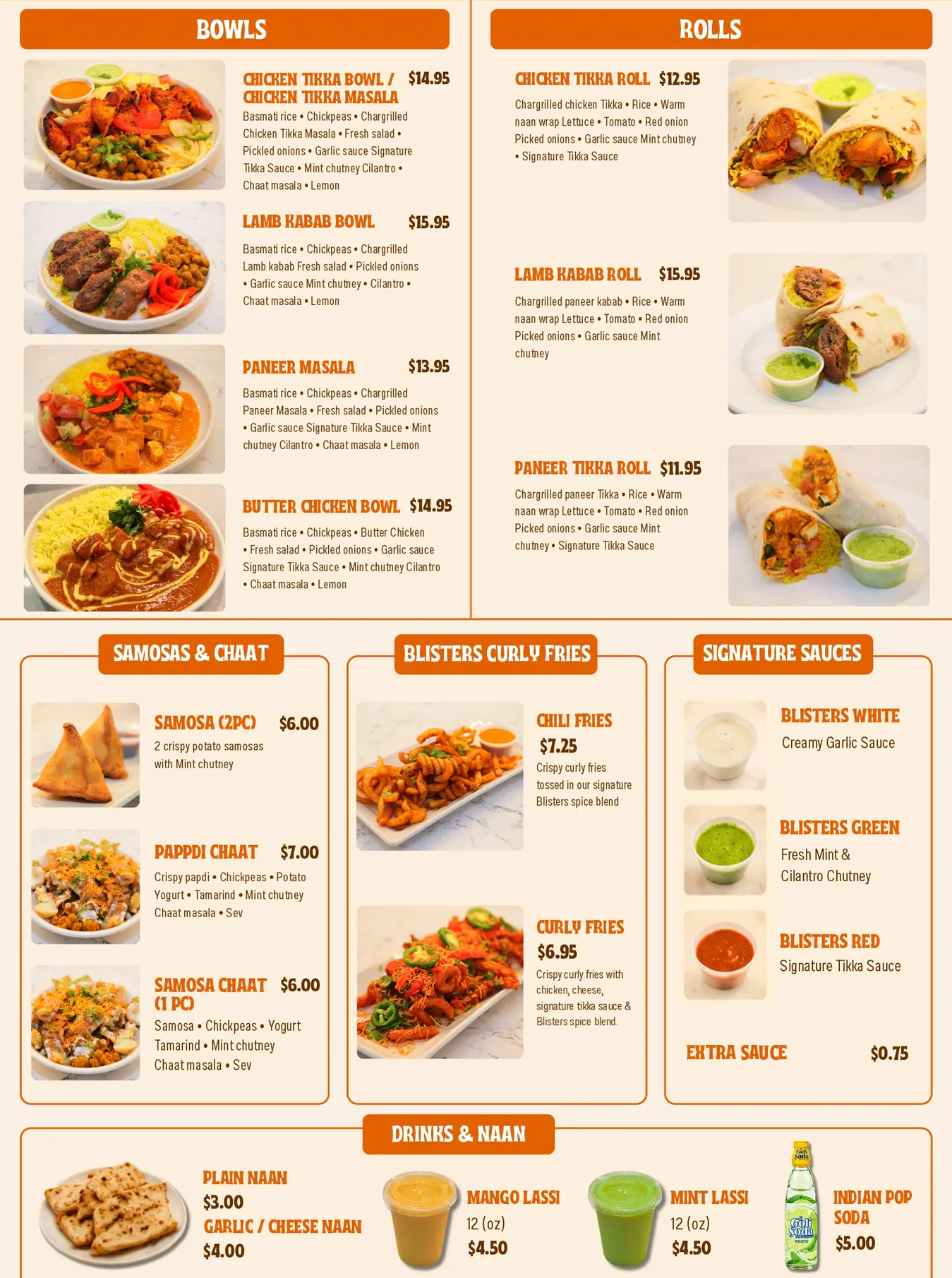 food menu
